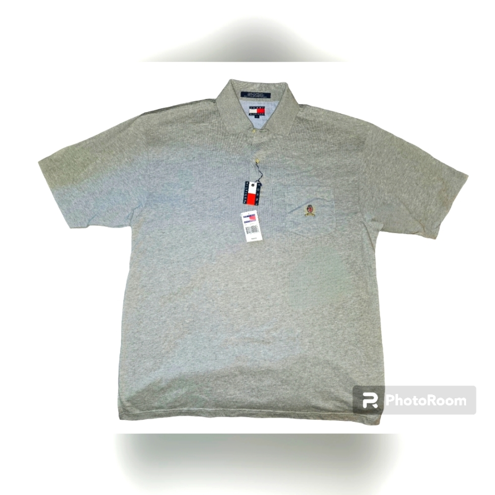NWT Tommy Hilfiger Grey Polo Size L